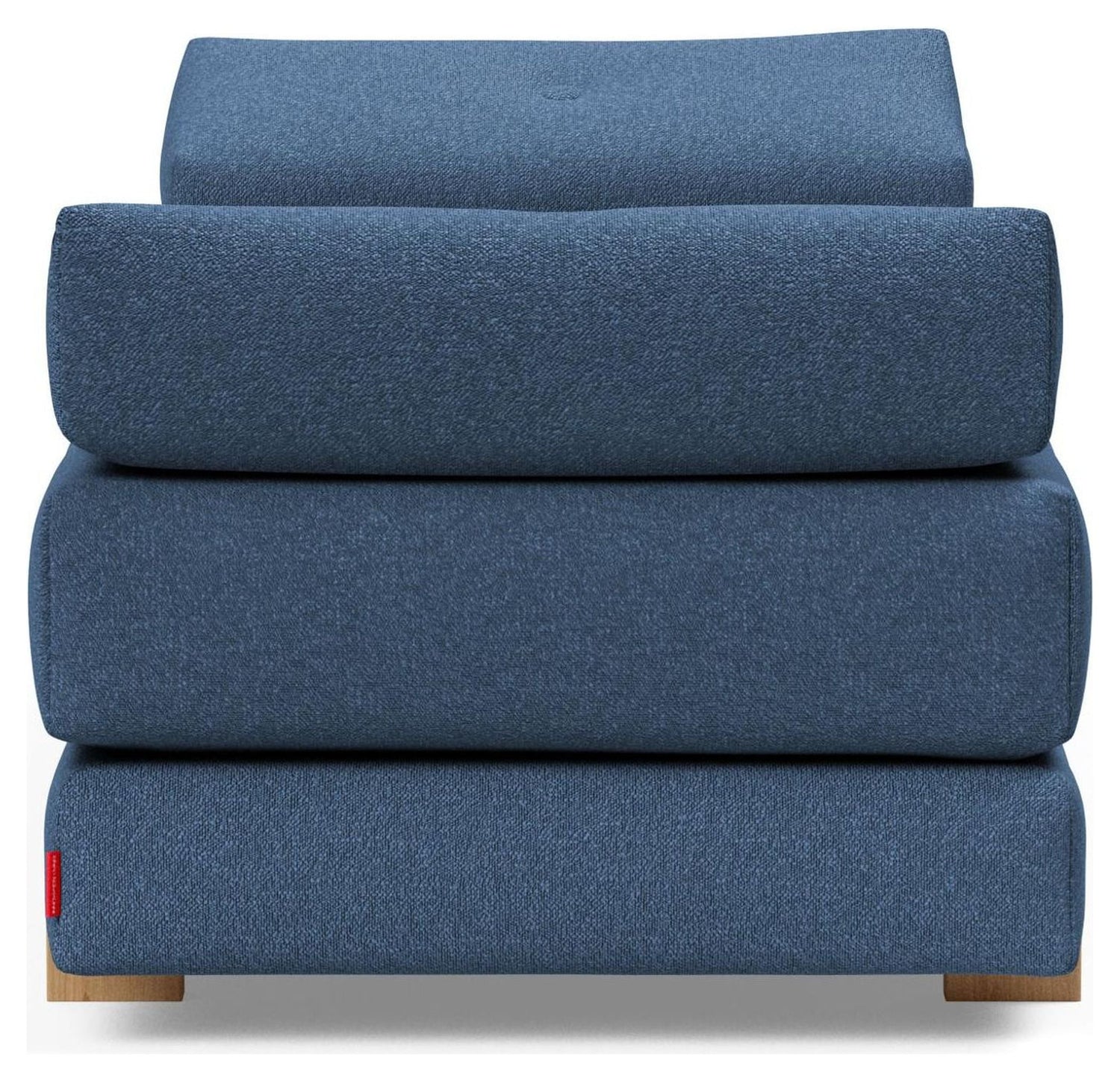 Sigmund Oak Sovesofa, Bouclé/Blue - Unoliving.com
