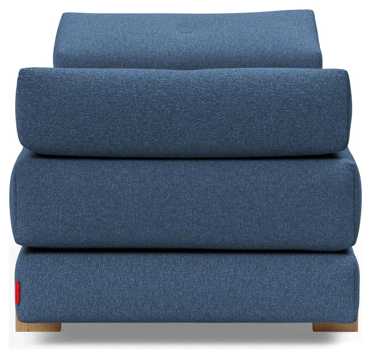Sigmund Oak Sovesofa, Bouclé/Blue - Unoliving.com