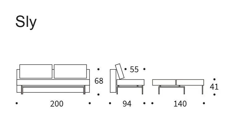 Sly Wood Sovesofa, Mixed Dance Natural - Unoliving.com