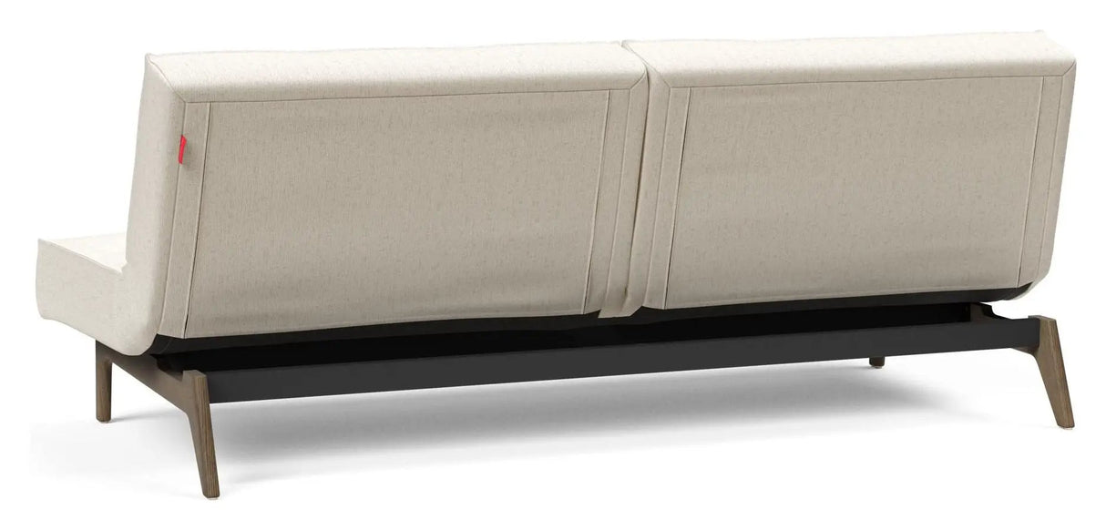 Splitback Eik Sovesofa, Røget eg, Offwhite Bouclé - Unoliving.com