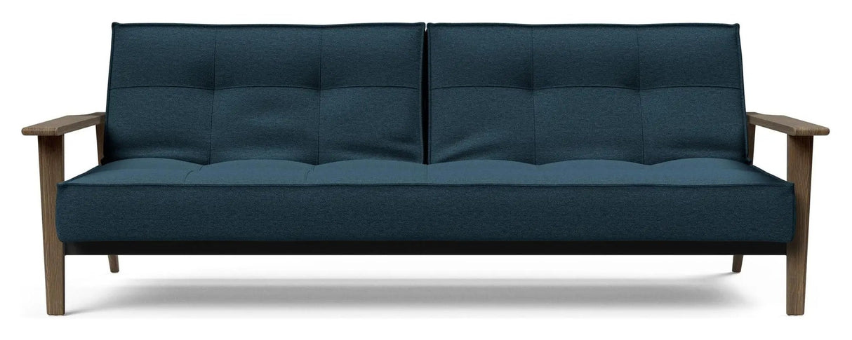 Splitback Frej Sovesofa, Røget eg, Argus/Navy Blue - Unoliving.com