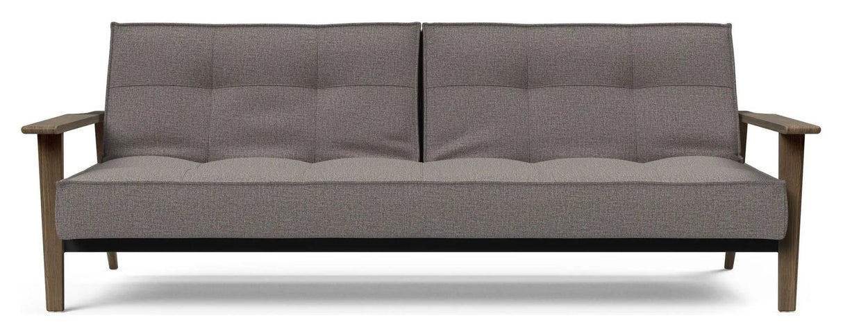 Splitback Frej Sovesofa, Røget eg, Mixed Dance/Grey - Unoliving.com