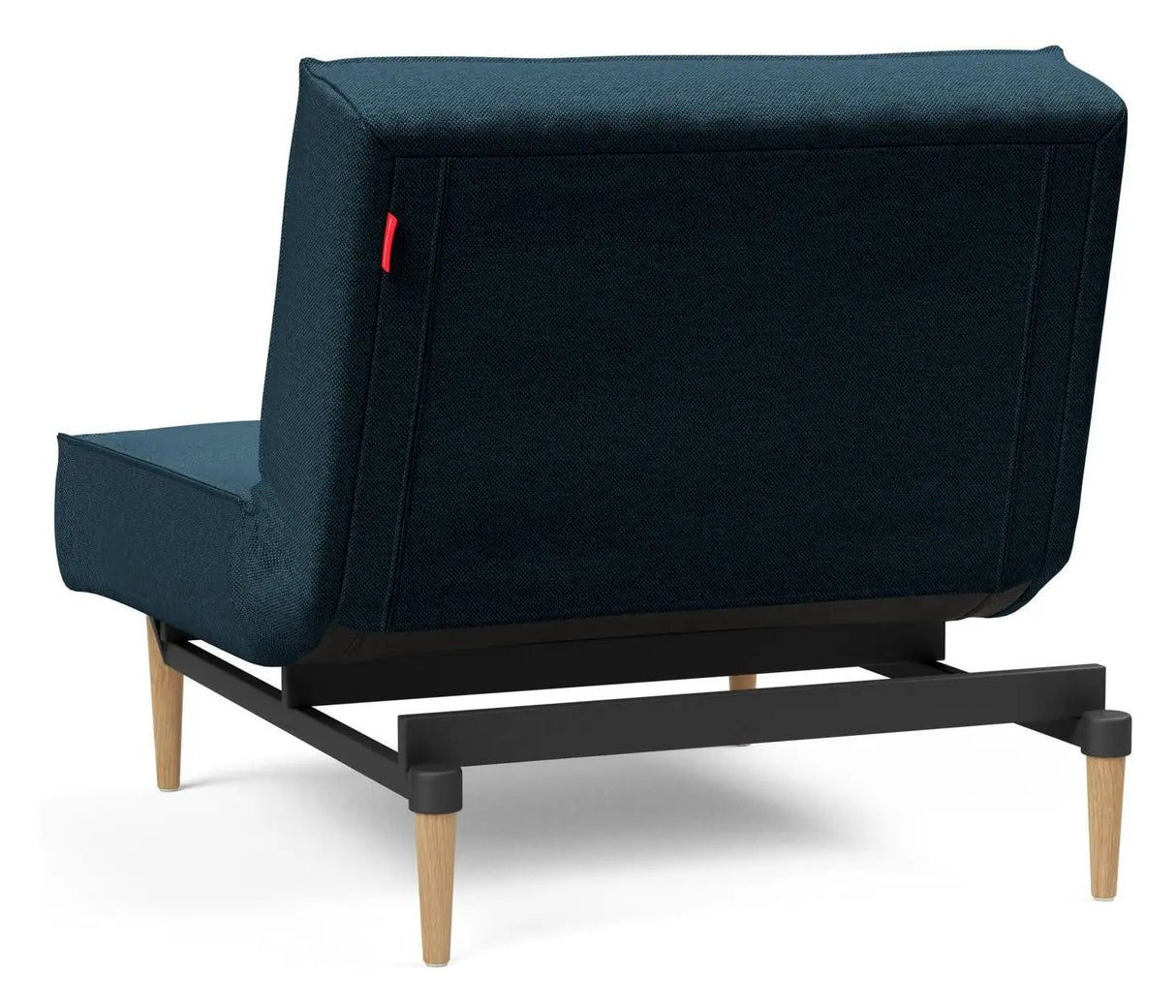 Splitback Styletto Loungestol, Lys træ, Argus/Navy Blue - Unoliving.com