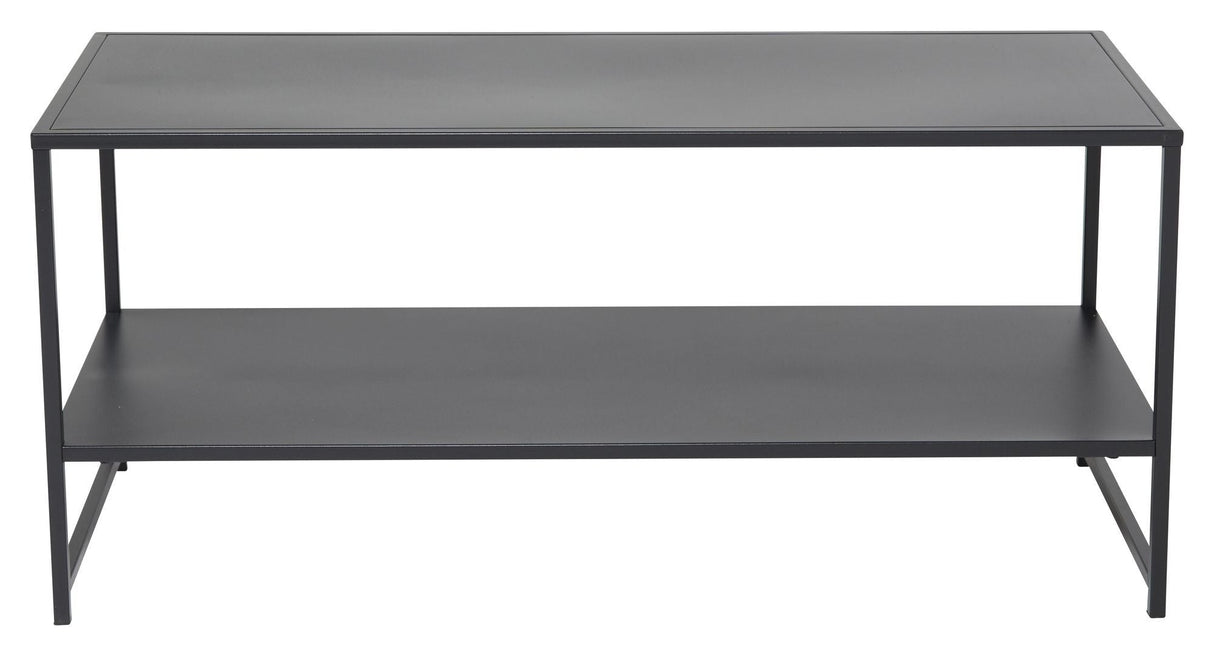 Staal, Sofabord m. hylde, Sort metal - Unoliving.com