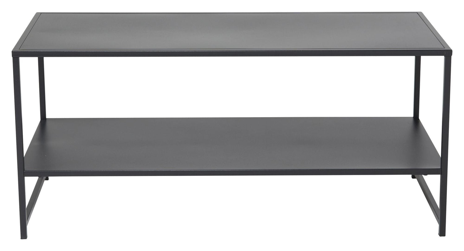Staal, Sofabord m. hylde, Sort metal - Unoliving.com