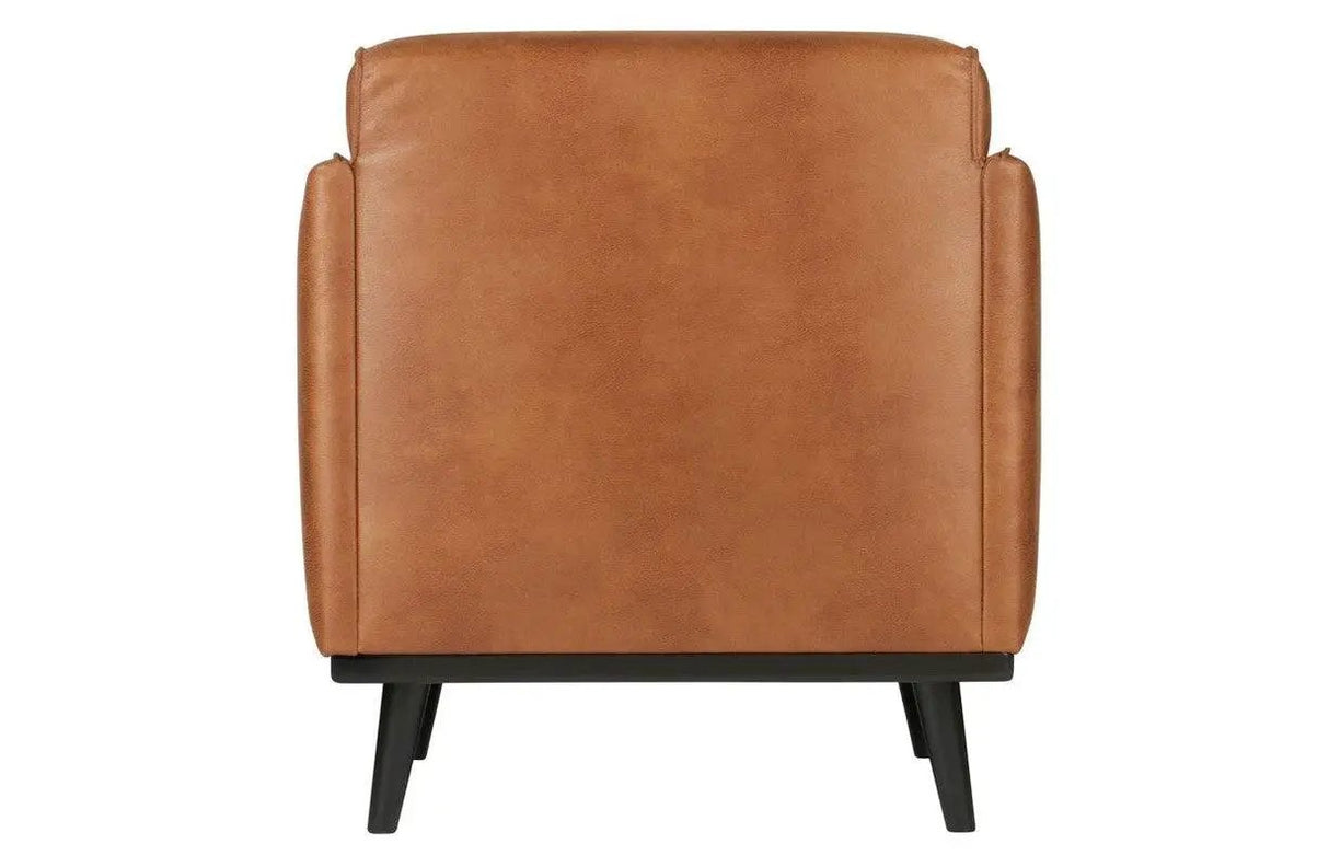 Statement Lænestol m/genanvendt læder, Cognac - Unoliving.com