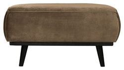 Statement Puf, Taupe Velour - Unoliving.com