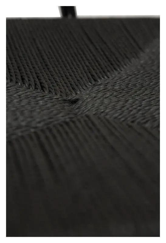 Stiletto Spisebordsstol m. armlæn, Sort Paper Cord - Unoliving.com