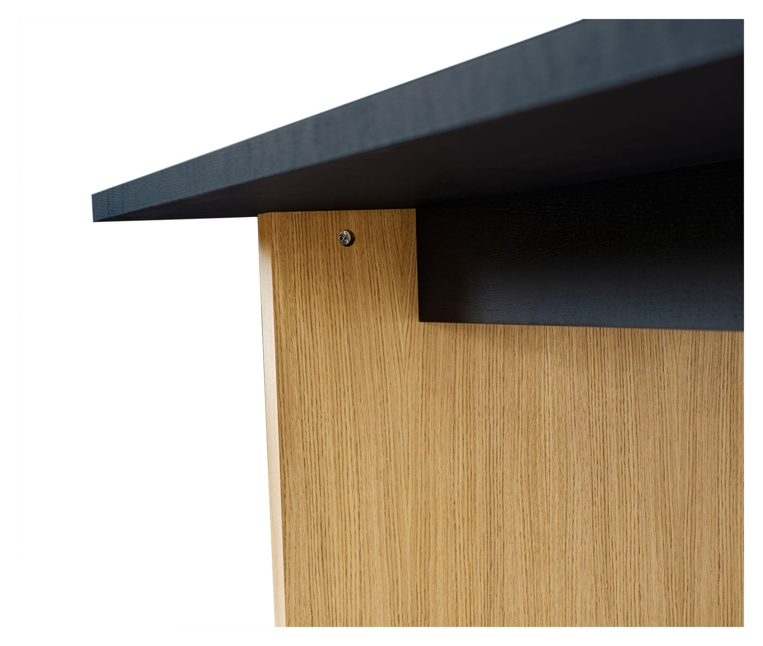 Stripe Spisebord, 160x90, Sort/Eg - Unoliving.com