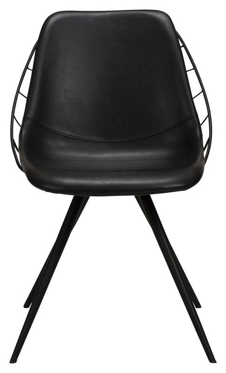 Sway Spisebordsstol, Vintage Sort PU - Unoliving.com