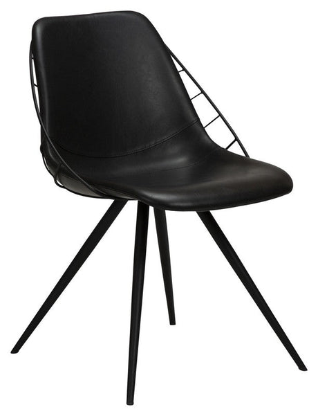 Sway Spisebordsstol, Vintage Sort PU - Unoliving.com