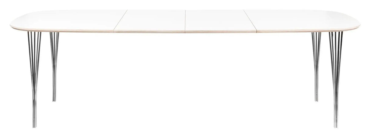 Symphony Spisebord 88 Hvidlamineret/Krom, 150x90 - Unoliving.com