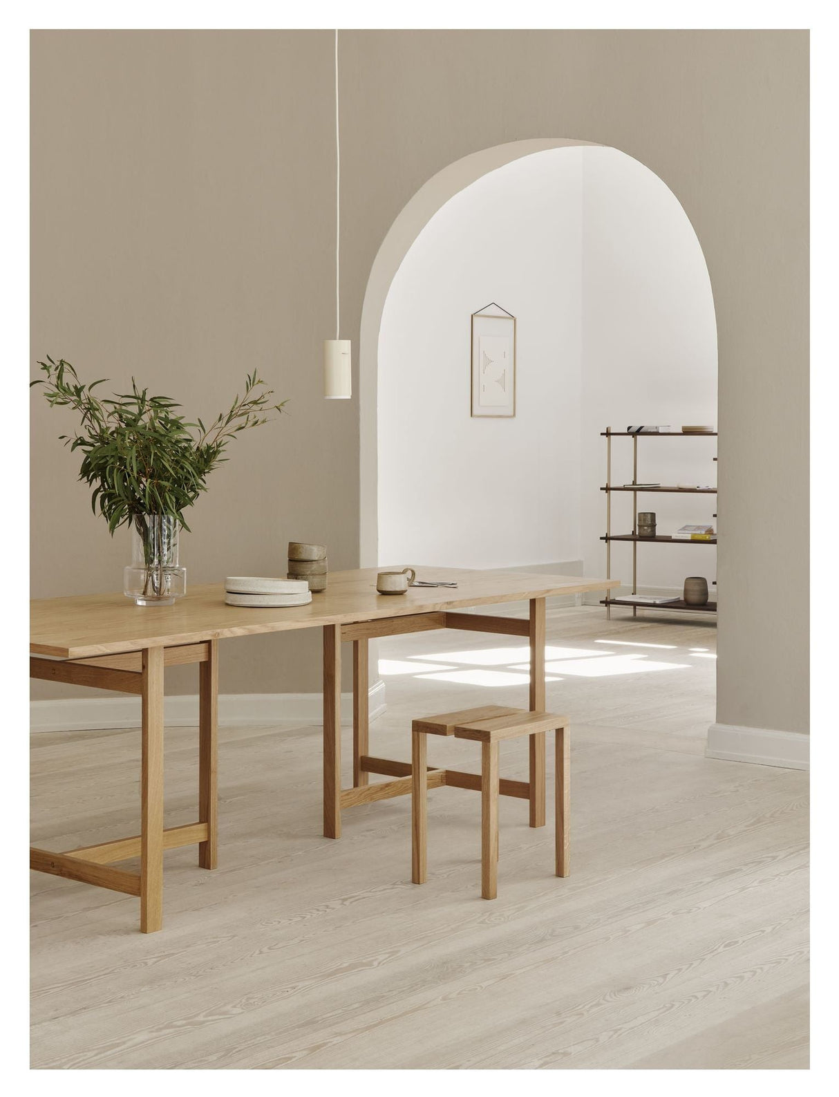T-Frame Spisebord, 220x90, Eg - Unoliving.com