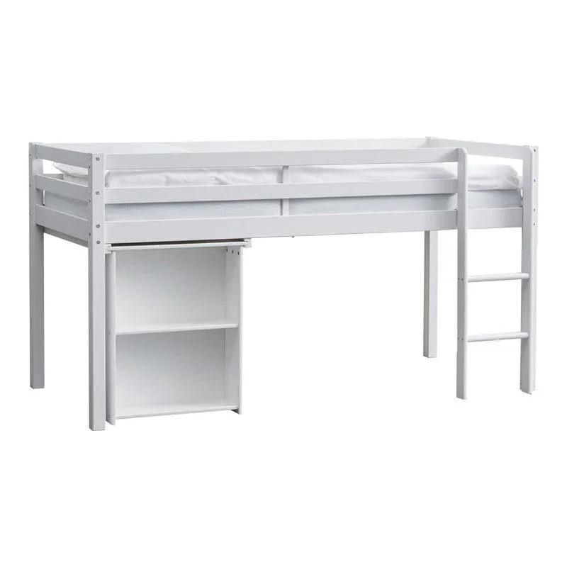 THUKA Halvhøj Seng 90x200 m/sengehest, Hvid - Unoliving.com