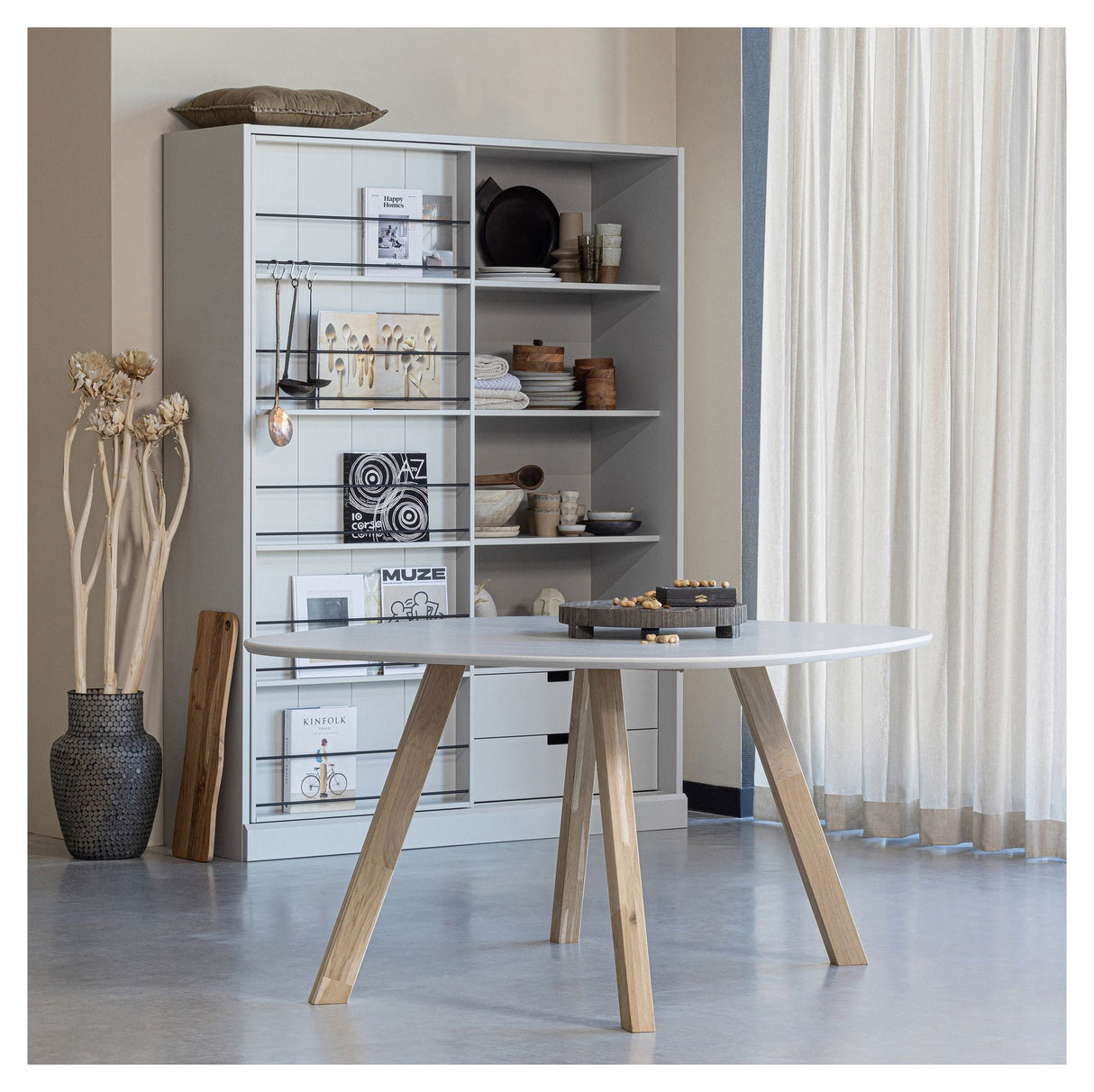 Tablo Bordplade 130x130 - Ask/mist - Unoliving.com