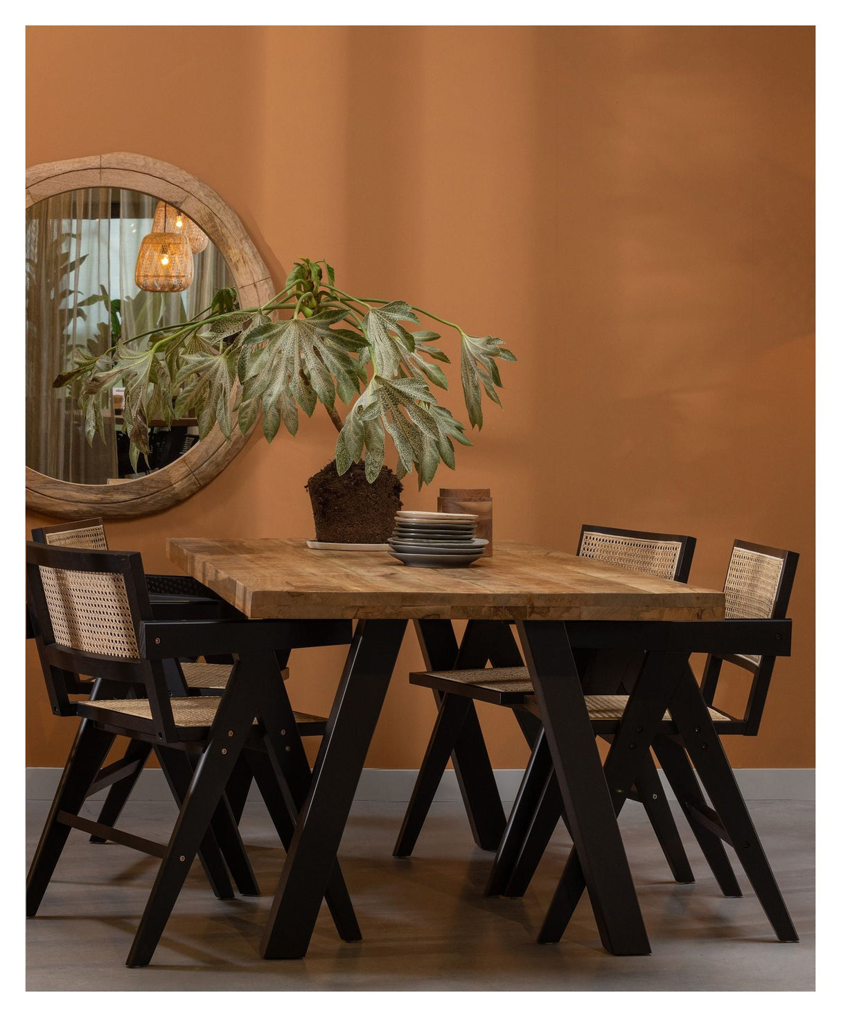 Tablo Spisebord 180x90 - Natur - Unoliving.com