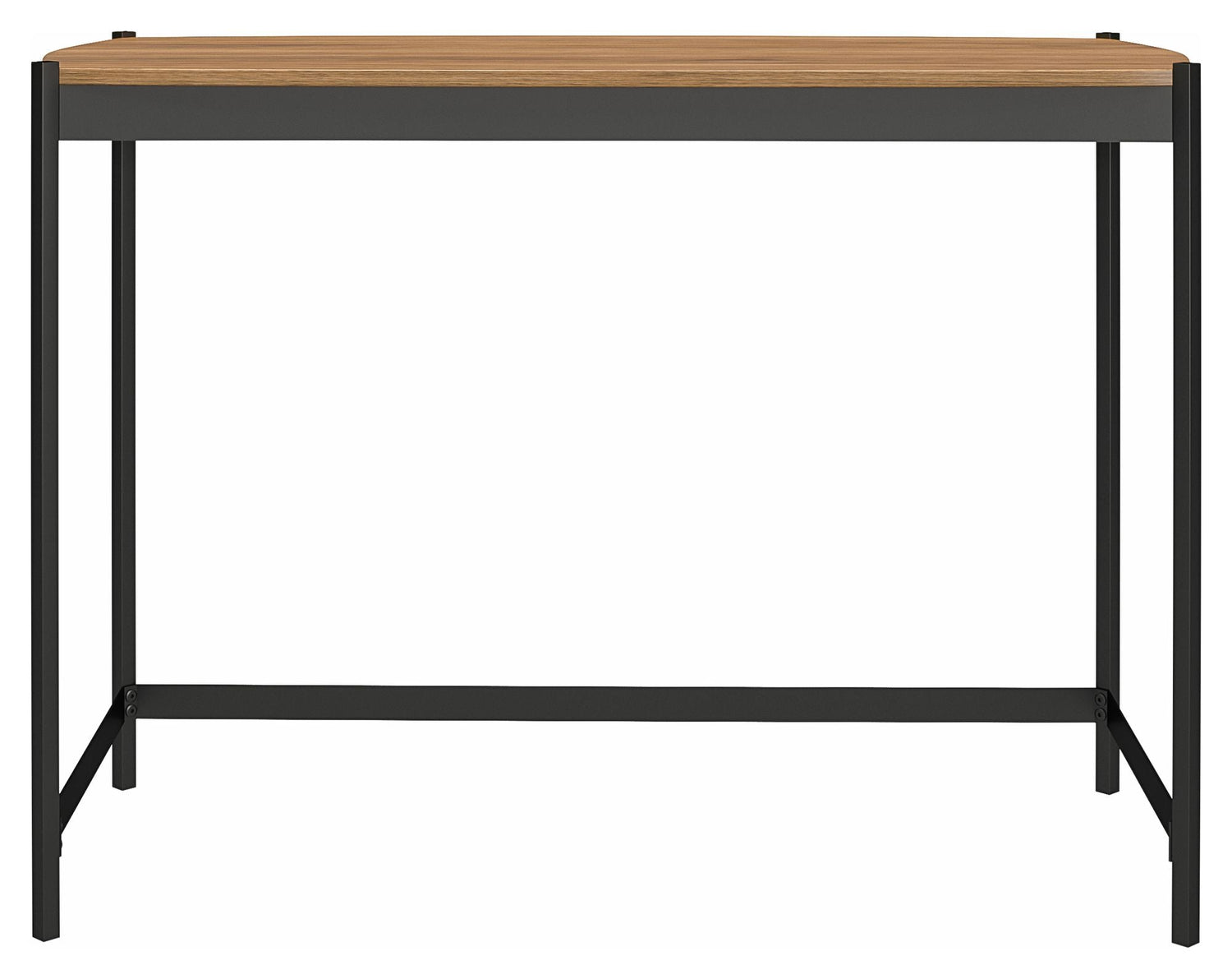 Tallulah Skrivebord, Valnød m. grå metal - Unoliving.com