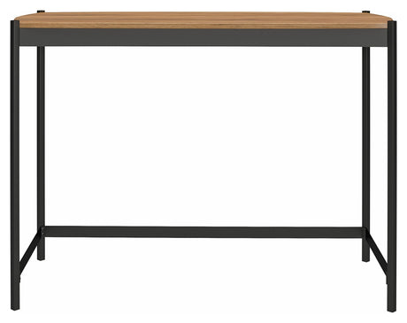 Tallulah Skrivebord, Valnød m. grå metal - Unoliving.com