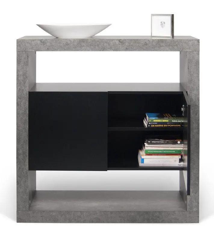 Temahome Detroit Højskænk - Grå beton-look B109