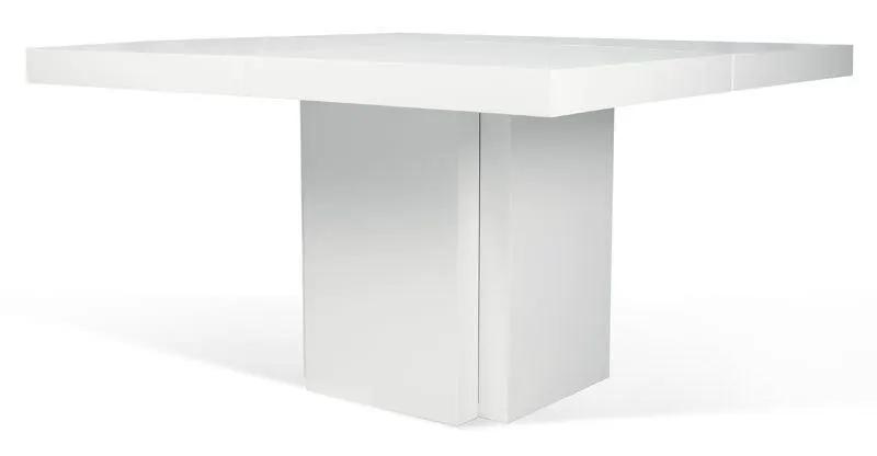 Temahome Dusk Spisebord - Hvid højglans 130x130