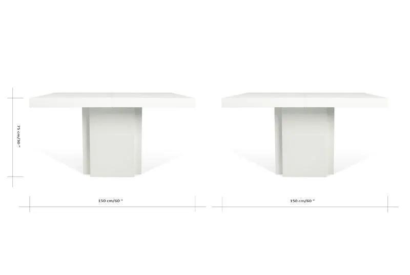 Temahome Dusk Spisebord - Hvid højglans 150x150 - Unoliving.com