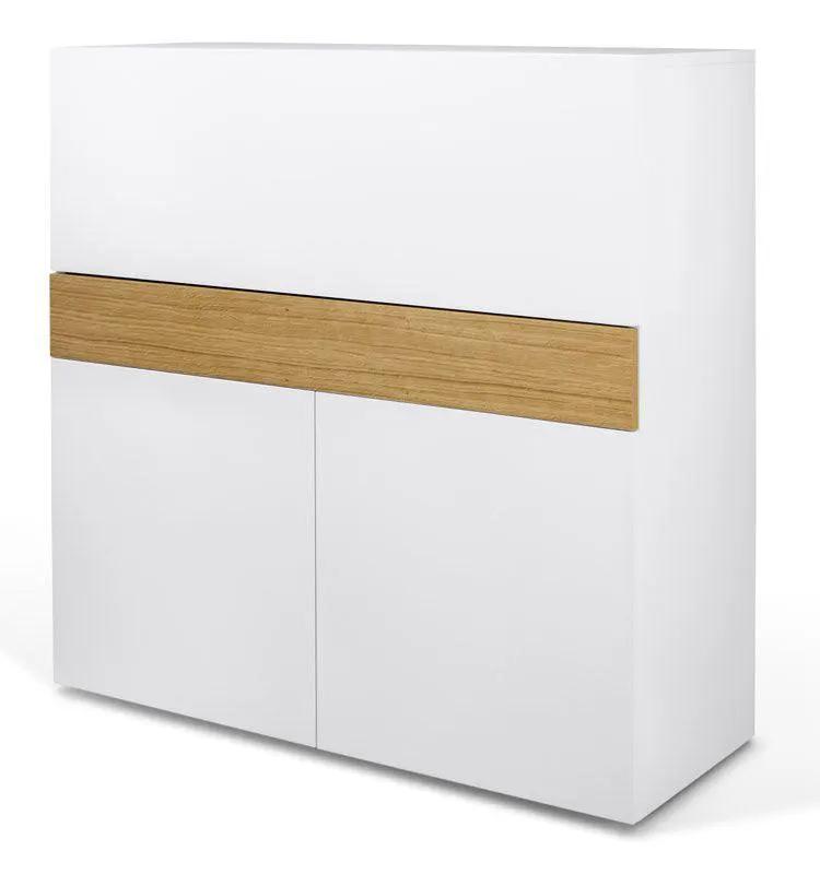 Temahome Focus Workstation - Hvid/Egefinér
