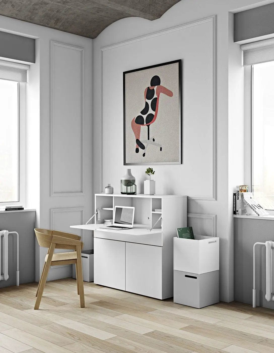 Temahome Focus Workstation - Mat Hvid - Unoliving.com
