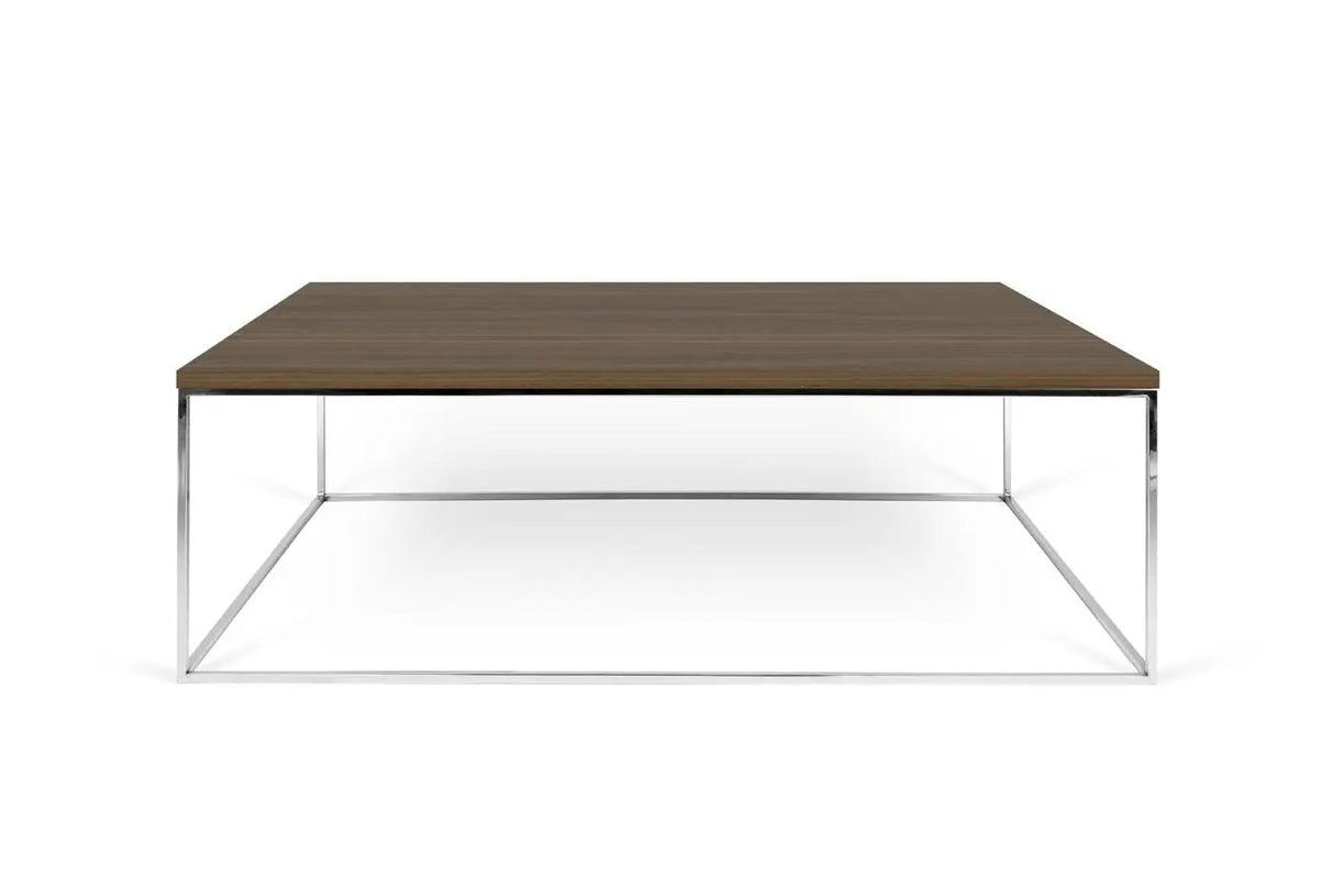 Temahome Gleam 120 Sofabord - Valnød/Krom - Unoliving.com