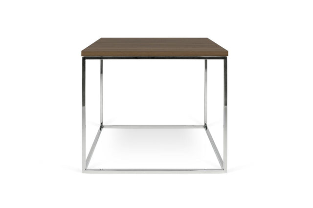 Temahome Gleam 50 Sofabord - Valnød/Krom - Unoliving.com