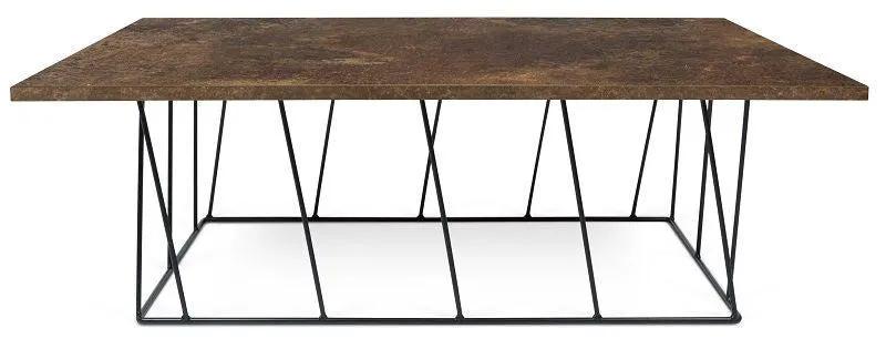 Temahome Helix Sofabord - Brun m/sort stel