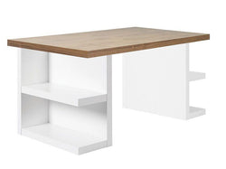 Temahome Multi Skrivebord - Skuffeben Valnød 180 cm - Unoliving.com