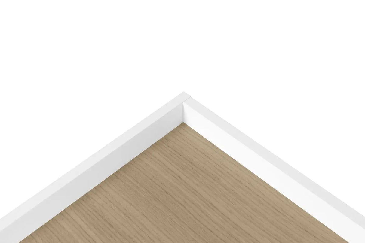 Temahome Nina Tvbord - Lys egefinér/Mat hvid - Unoliving.com