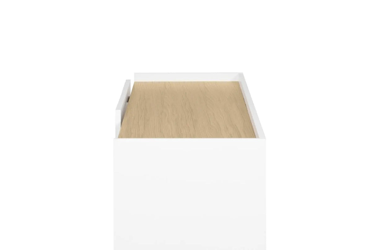 Temahome Nina Tvbord - Lys egefinér/Mat hvid - Unoliving.com