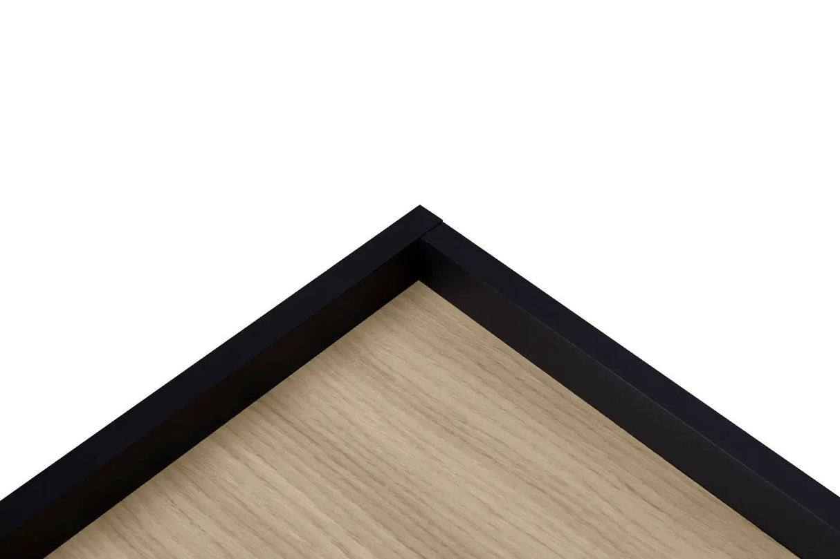 Temahome Nina Tvbord - Lys egefinér/Mat sort - Unoliving.com