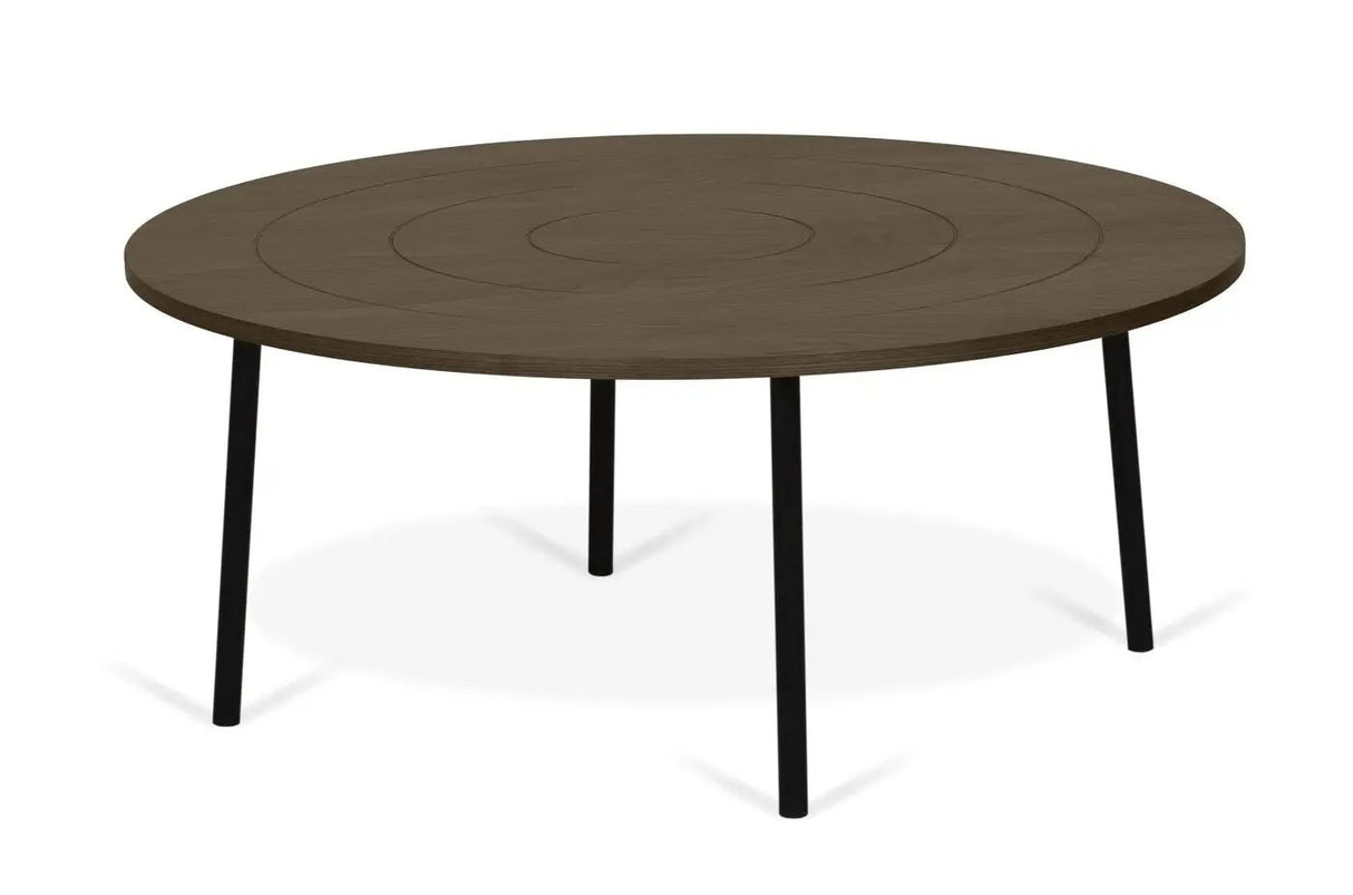 Temahome Ply Sofabord - Valnød, Ø80