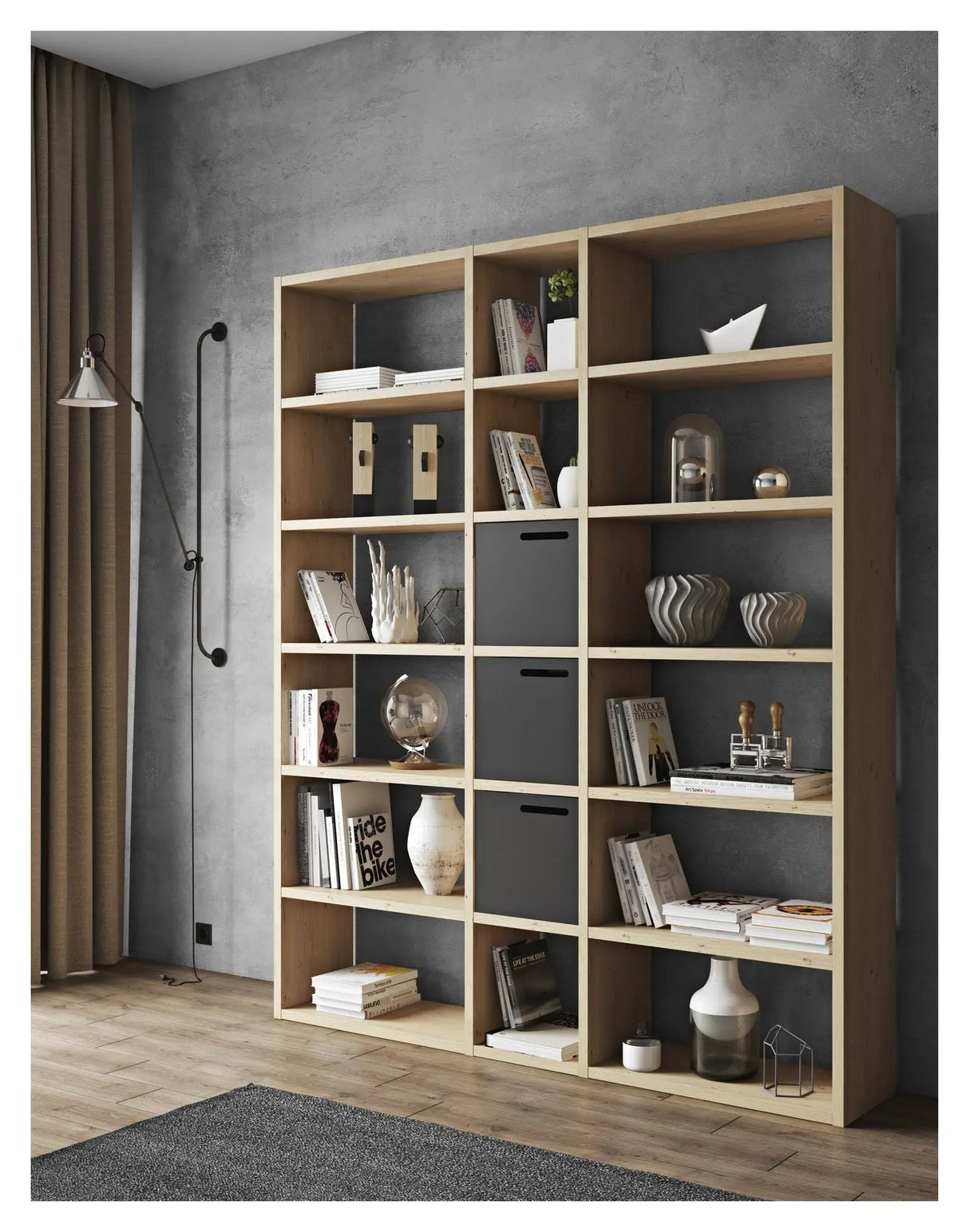 Temahome Pombal Reol 18 rum, Egefinér - Unoliving.com