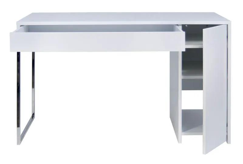 Temahome Prado Skrivebord - Hvid m/krom ben