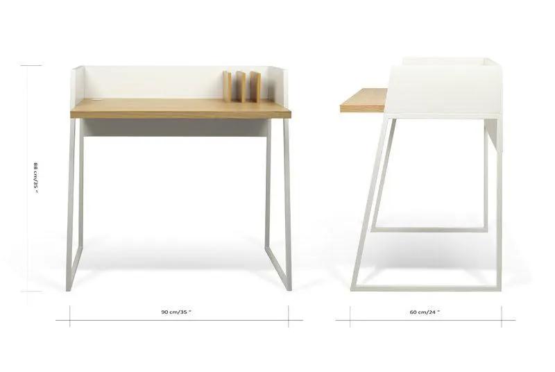 Temahome Volga Skrivebord, Egefinér - Unoliving.com