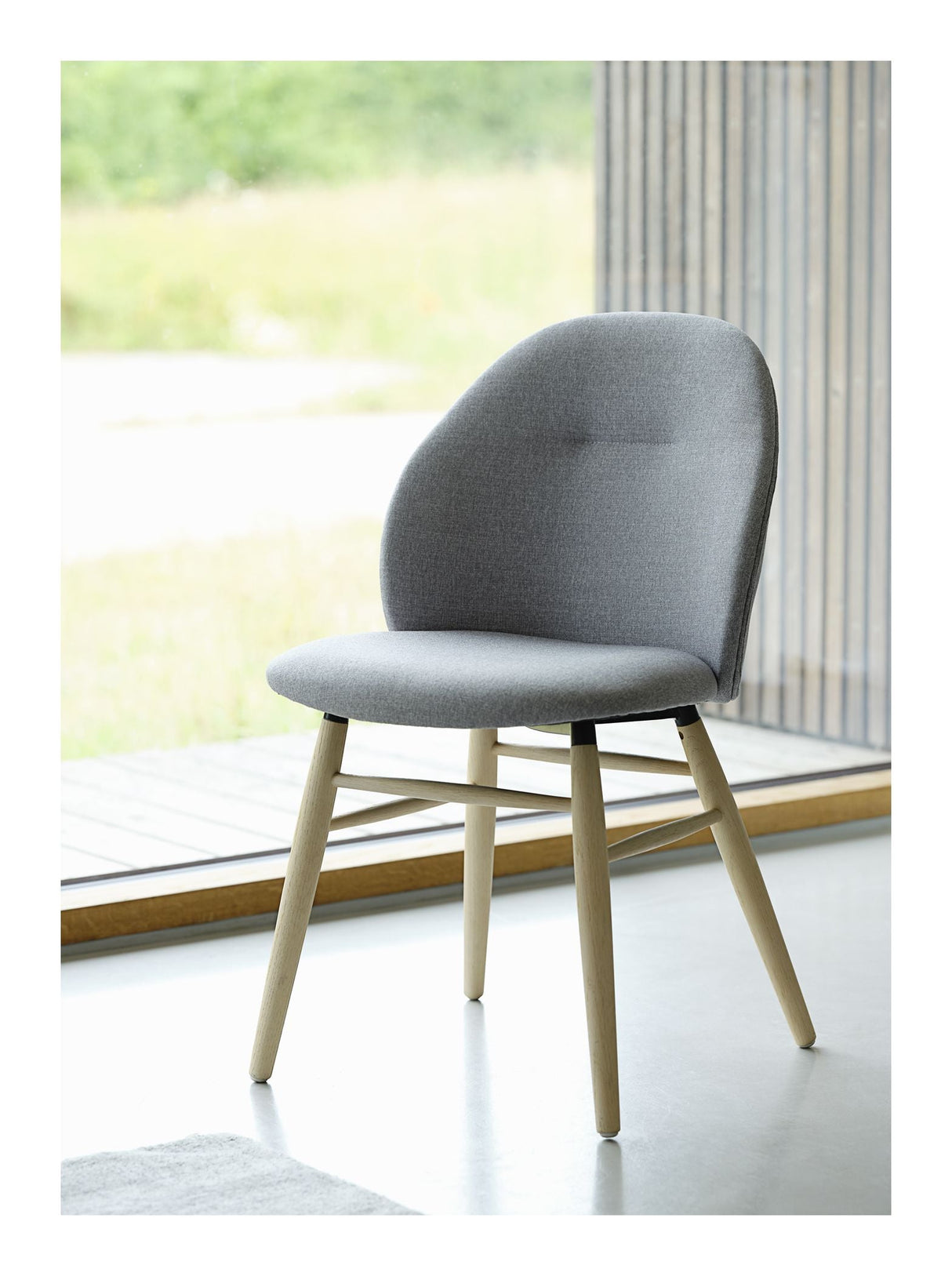 Teno Spisebordsstol m. armlæn, Lysegrå