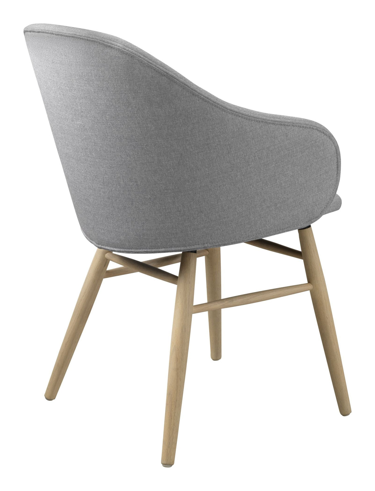 Teno Spisebordsstol m. armlæn, Lysegrå