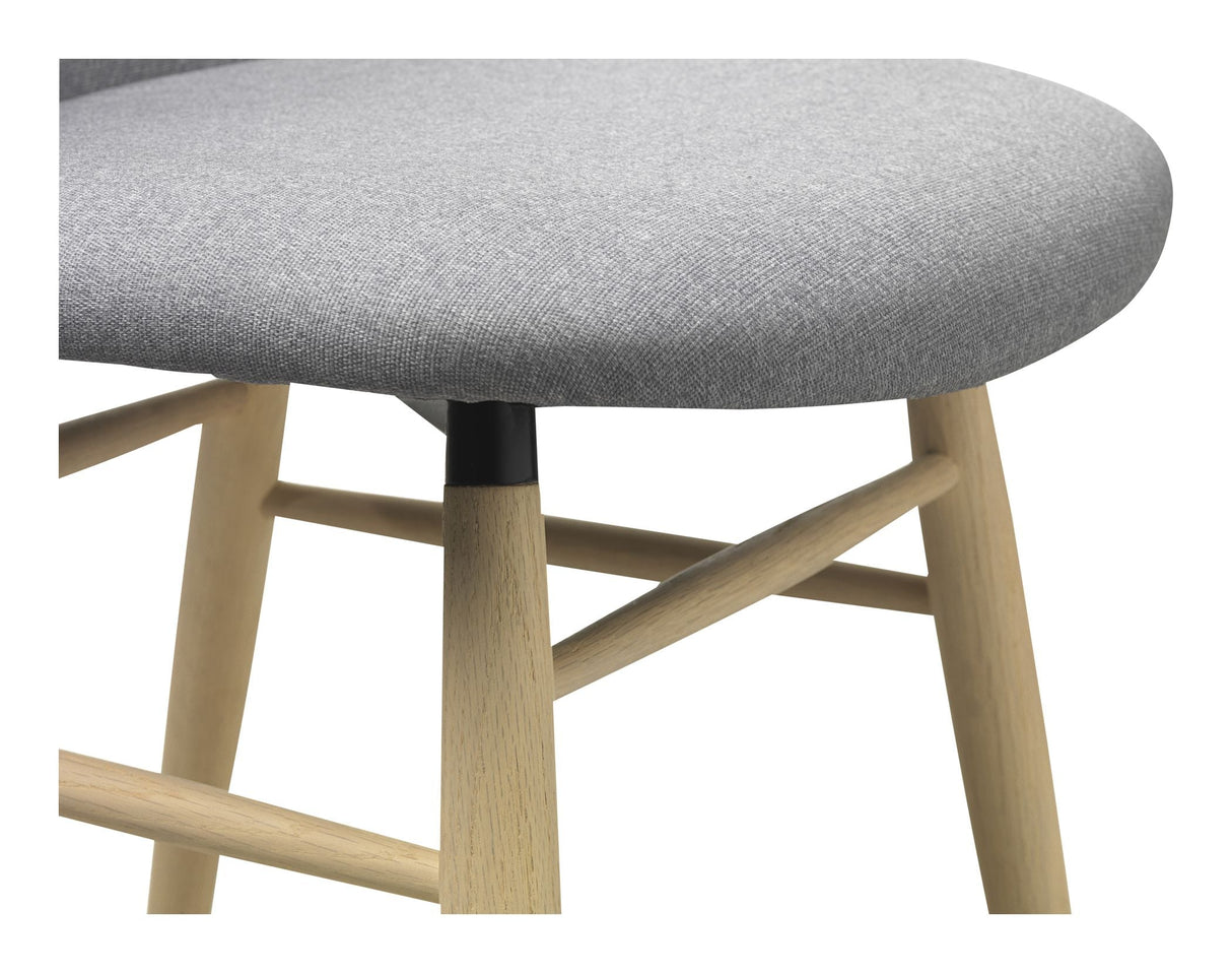 Teno Spisebordsstol m. armlæn, Lysegrå