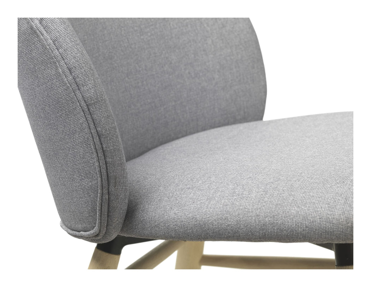 Teno Spisebordsstol m. armlæn, Lysegrå