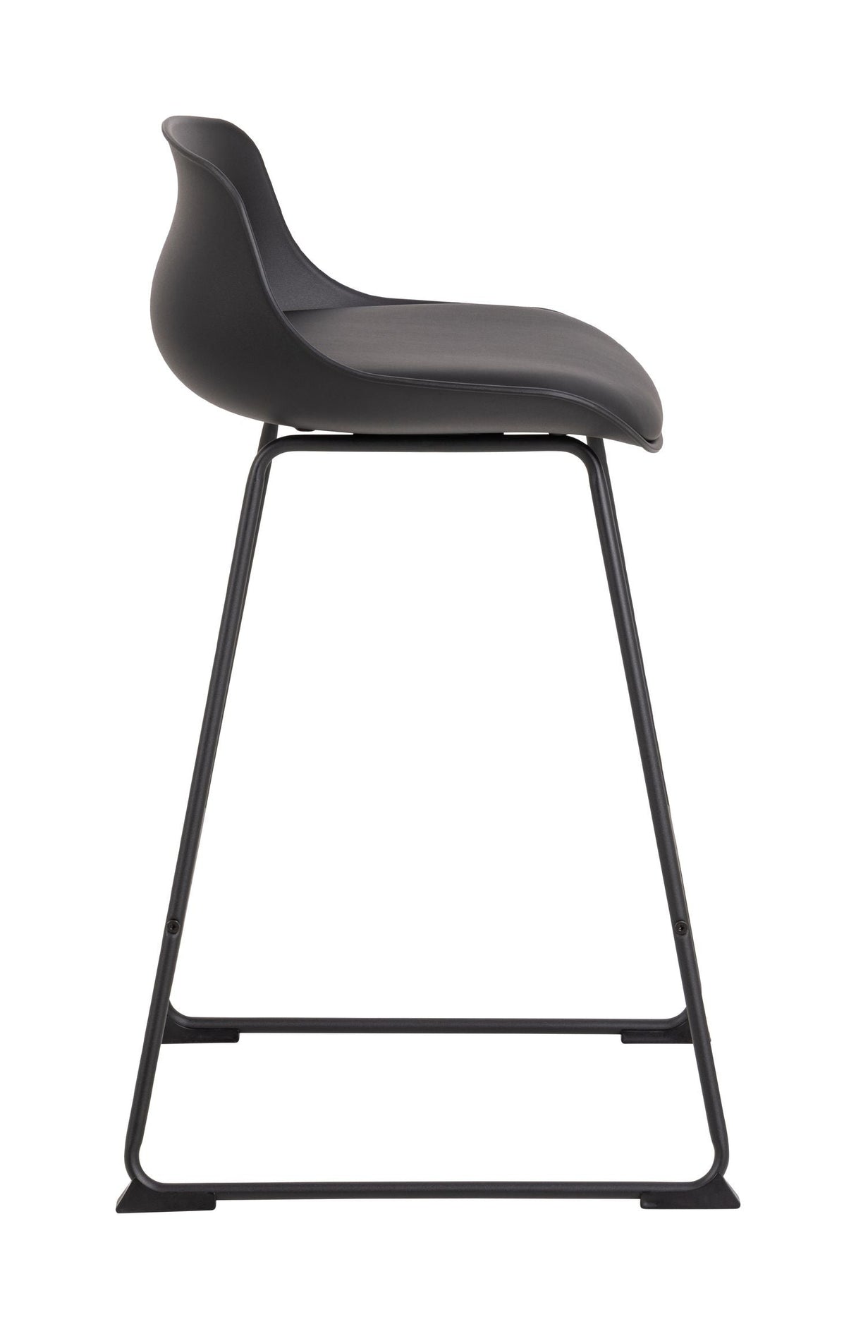 Tina Barstol, Sort PU læder-look, SH:66 - Unoliving.com