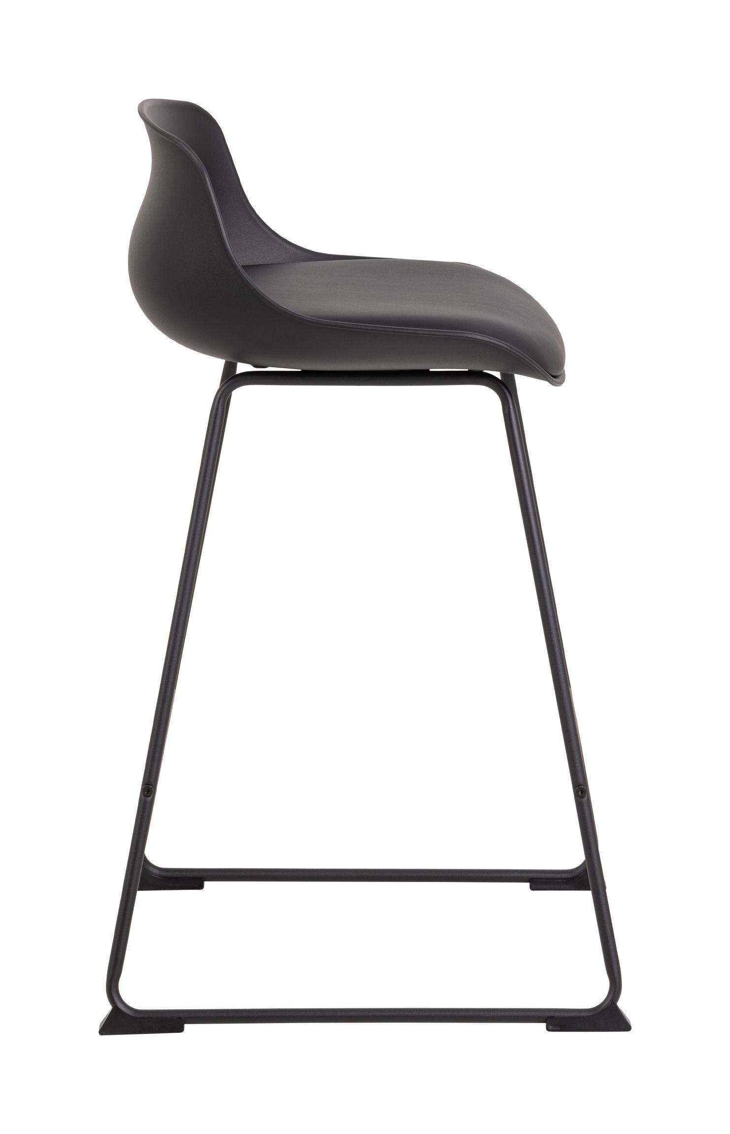 Tina Barstol, Sort PU læder-look, SH:66 - Unoliving.com
