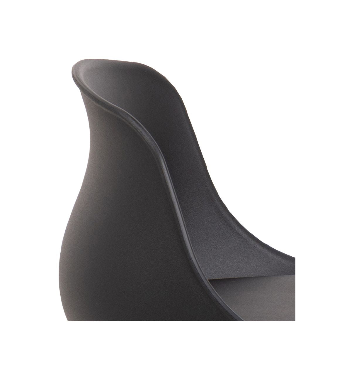Tina Barstol, Sort PU læder-look, SH:66 - Unoliving.com