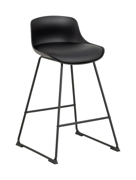 Tina Barstol, Sort PU læder-look, SH:66 - Unoliving.com