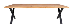 Toulon Spisebord m. bølget kant, Olieret Eg, 300x100 - Unoliving.com