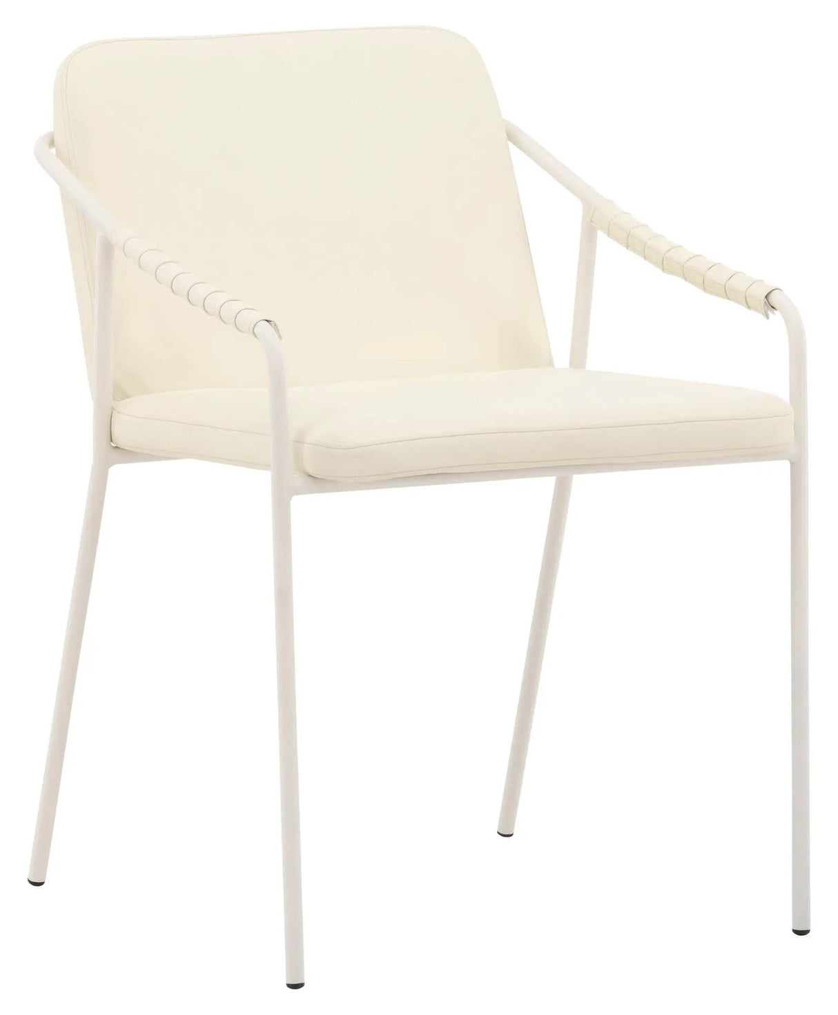 Tvist Spisebordsstol, Beige, Beige PU - Unoliving.com