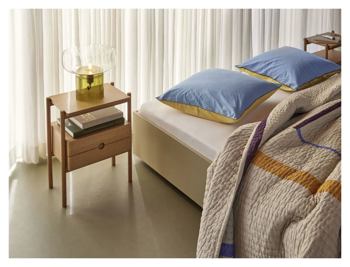 Twist Sengetæppe Firkantet 260x260 Sand/ Flerfarvet - Unoliving.com