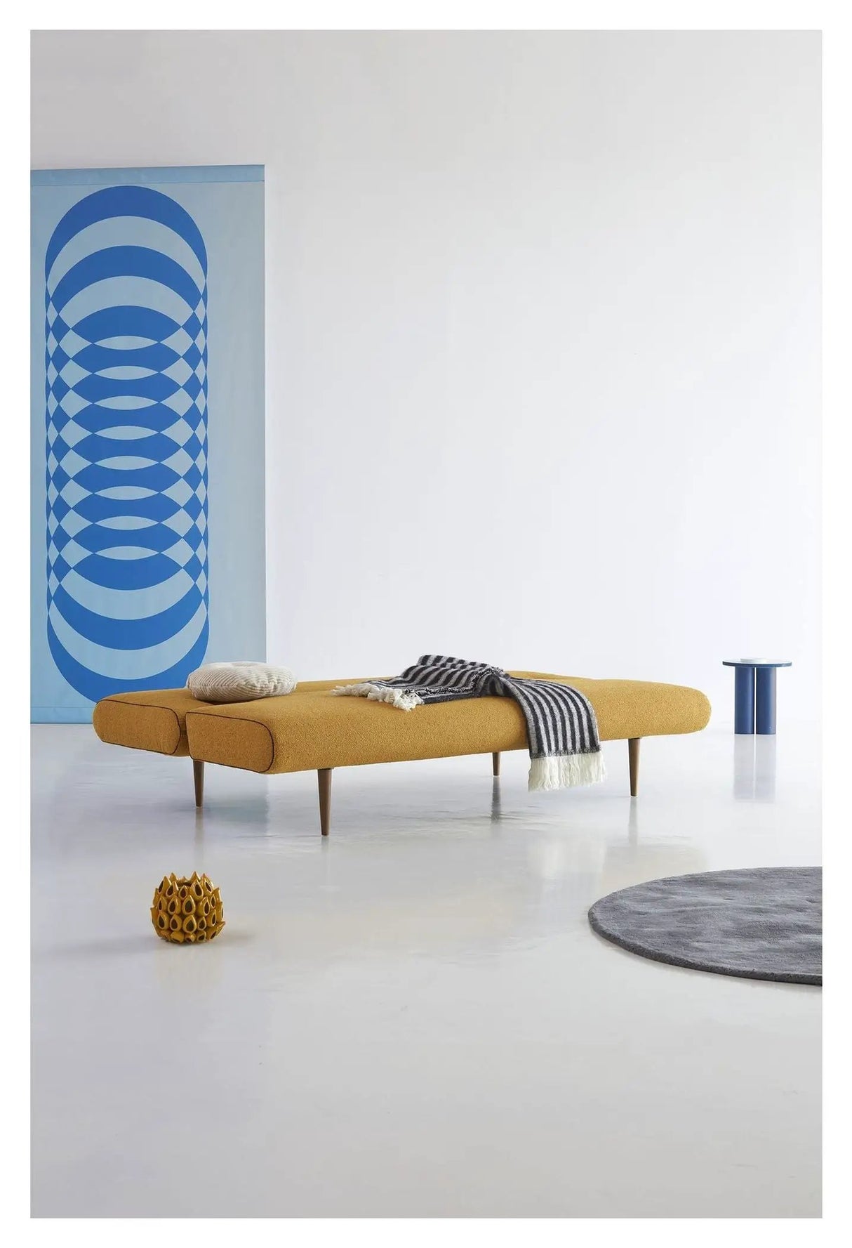 Unfurl Sovesofa, Bouclé/Ochre - Unoliving.com
